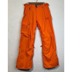 686 Mannual Nano Orange Snowboarding Pants InfiDry Waterproof 8K MM Men's Medium